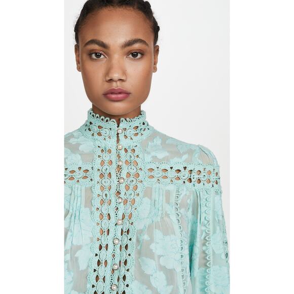 Rahi Poppy Ana Blouse - XS - Aqua - Picture 6 of 6